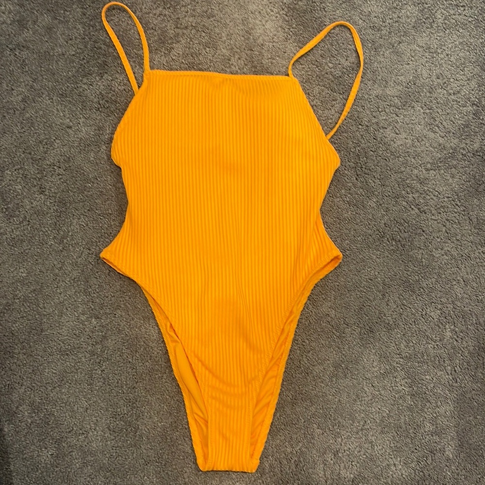 Ribbed One-Piece Swimsuit